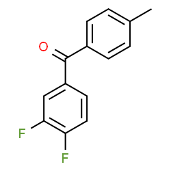 ChemSpider 2D Image | 3,4-Difluoro-4'-methylbenzophenone | C14H10F2O
