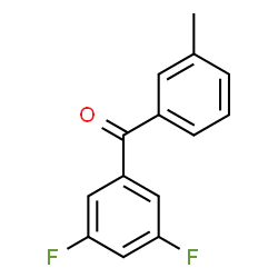 ChemSpider 2D Image | (3,5-Difluorophenyl)(3-methylphenyl)methanone | C14H10F2O