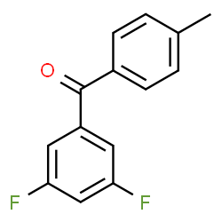 ChemSpider 2D Image | (3,5-Difluorophenyl)(4-methylphenyl)methanone | C14H10F2O