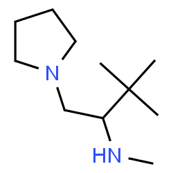 ChemSpider 2D Image | N,3,3-Trimethyl-1-(1-pyrrolidinyl)-2-butanamine | C11H24N2