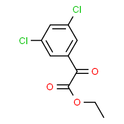 ChemSpider 2D Image | Ethyl 3,5-dichlorobenzoylformate | C10H8Cl2O3