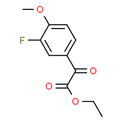 ChemSpider 2D Image | Ethyl 3-fluoro-4-methoxybenzoylformate | C11H11FO4
