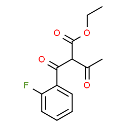 ChemSpider 2D Image | Ethyl 2-(2-fluorobenzoyl)-3-oxobutanoate | C13H13FO4