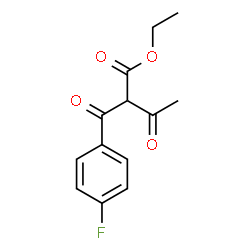 ChemSpider 2D Image | Ethyl 2-(4-fluorobenzoyl)-3-oxobutanoate | C13H13FO4