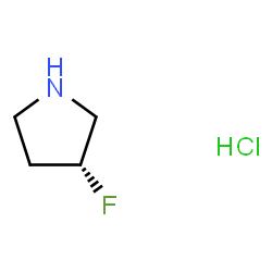 ChemSpider 2D Image | (R)-(-)-3-Fluoropyrrolidine hydrochloride | C4H9ClFN