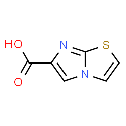 ChemSpider 2D Image | Imidazo[2,1-b][1,3]thiazole-6-carboxylic acid | C6H4N2O2S