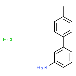 ChemSpider 2D Image | 4'-Methyl-3-biphenylamine hydrochloride (1:1) | C13H14ClN