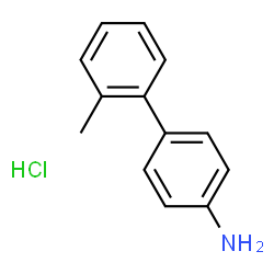 ChemSpider 2D Image | 4-Amino-2'-methylbiphenyl hydrochloride | C13H14ClN