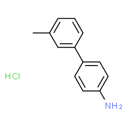 ChemSpider 2D Image | 3'-Methyl-4-biphenylamine hydrochloride (1:1) | C13H14ClN