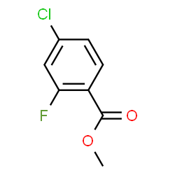 ChemSpider 2D Image | Methyl 4-chloro-2-fluorobenzoate | C8H6ClFO2