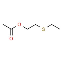 ChemSpider 2D Image | 2-(Ethylsulfanyl)ethyl acetate | C6H12O2S