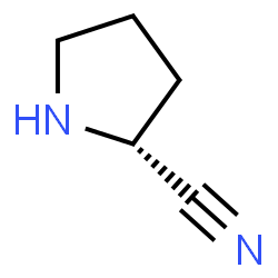 ChemSpider 2D Image | (2R)-2-Pyrrolidinecarbonitrile | C5H8N2