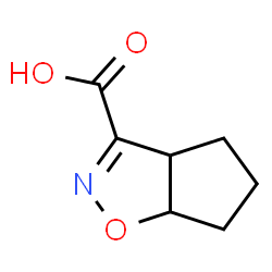 ChemSpider 2D Image | 3aH,4H,5H,6H,6aH-cyclopenta[d][1,2]oxazole-3-carboxylic acid | C7H9NO3
