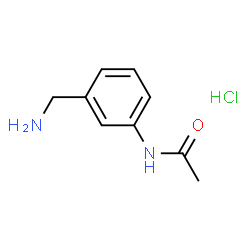 ChemSpider 2D Image | N-(3-(Aminomethyl)phenyl)acetamide hydrochloride | C9H13ClN2O