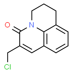 ChemSpider 2D Image | 6-(Chloromethyl)-2,3-dihydro-1H,5H-pyrido[3,2,1-ij]quinolin-5-one | C13H12ClNO