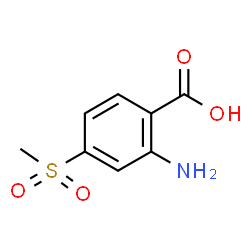 ChemSpider 2D Image | 2-Amino-4-(methylsulfonyl)benzoic acid | C8H9NO4S