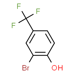 ChemSpider 2D Image | 2-Bromo-4-(trifluoromethyl)phenol | C7H4BrF3O