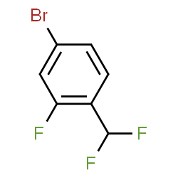 ChemSpider 2D Image | 4-Bromo-1-(difluoromethyl)-2-fluorobenzene | C7H4BrF3