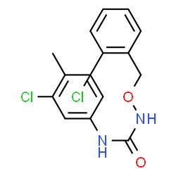 ChemSpider 2D Image | 1-(2-Chlorobenzyloxy)-3-(3-chloro-4-methylphenyl)urea | C15H14Cl2N2O2