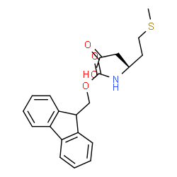 ChemSpider 2D Image | (3S)-3-{[(9H-Fluoren-9-ylmethoxy)carbonyl]amino}-5-(methylsulfanyl)pentanoic acid | C21H23NO4S
