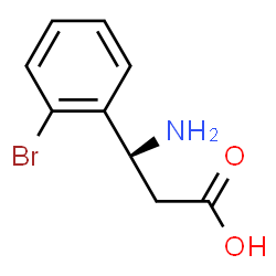 ChemSpider 2D Image | (Î²S)-Î²-Amino-2-bromobenzenepropanoic acid | C9H10BrNO2
