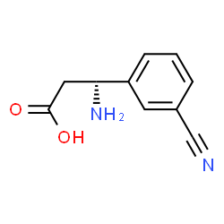 ChemSpider 2D Image | (R)-3-Amino-3-(3-cyanophenyl)propanoic acid | C10H10N2O2