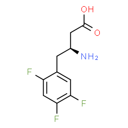 ChemSpider 2D Image | (3S)-3-Amino-4-(2,4,5-trifluorophenyl)butanoic acid | C10H10F3NO2