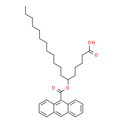 ChemSpider 2D Image | 6-[(9-Anthrylcarbonyl)oxy]octadecanoic acid | C33H44O4