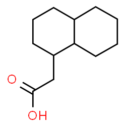 ChemSpider 2D Image | Decahydro-1-naphthalenylacetic acid | C12H20O2