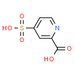 ChemSpider 2D Image | 4-Sulfo-2-pyridinecarboxylic acid | C6H5NO5S