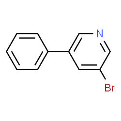 ChemSpider 2D Image | 3-Bromo-5-phenylpyridine | C11H8BrN