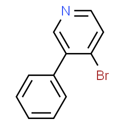 ChemSpider 2D Image | 4-Bromo-3-phenylpyridine | C11H8BrN