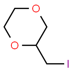 ChemSpider 2D Image | 2-Iodomethyl-1,4-dioxane | C5H9IO2