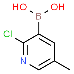 ChemSpider 2D Image | 2-Chloro-5-Methyl-3-Pyridineboronic Acid | C6H7BClNO2