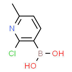 ChemSpider 2D Image | 2-Chloro-6-methyl-3-pyridineboronic acid | C6H7BClNO2