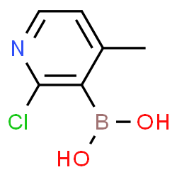 ChemSpider 2D Image | 2-Chloro-4-methyl-3-pyridineboronic acid | C6H7BClNO2
