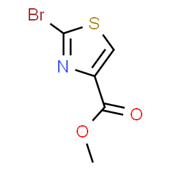 ChemSpider 2D Image | Methyl 2-bromothiazole-4-carboxylate | C5H4BrNO2S