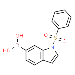 ChemSpider 2D Image | 1-Phenylsulfonylindole-6-boronic acid | C14H12BNO4S