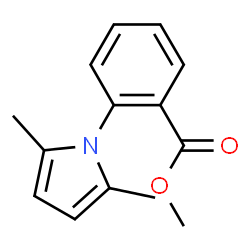 ChemSpider 2D Image | Methyl 2-(2,5-dimethyl-1H-pyrrol-1-yl)benzoate | C14H15NO2