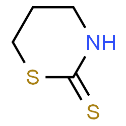 ChemSpider 2D Image | 1,3-Thiazidine-2-thione | C4H7NS2