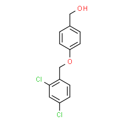 ChemSpider 2D Image | {4-[(2,4-Dichlorobenzyl)oxy]phenyl}methanol | C14H12Cl2O2