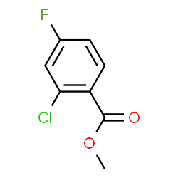 ChemSpider 2D Image | Methyl 2-chloro-4-fluorobenzoate | C8H6ClFO2