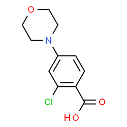 ChemSpider 2D Image | 2-chloro-4-morpholinobenzoic acid | C11H12ClNO3