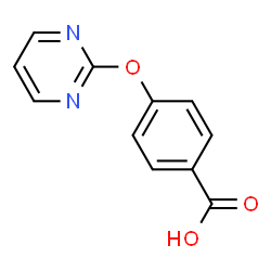 ChemSpider 2D Image | 4-(2-Pyrimidinyloxy)benzoic acid | C11H8N2O3