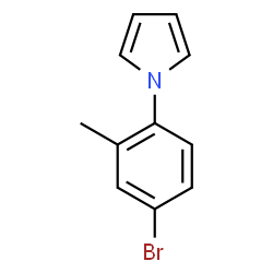ChemSpider 2D Image | 1-(4-Bromo-2-methylphenyl)-1H-pyrrole | C11H10BrN