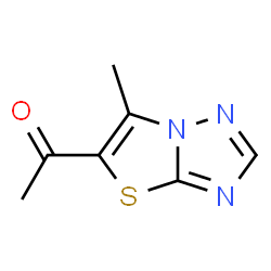 ChemSpider 2D Image | 1-(6-methylthiazolo[3,2-b][1,2,4]triazol-5-yl)ethanone | C7H7N3OS