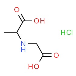 ChemSpider 2D Image | N-(Carboxymethyl)alanine hydrochloride (1:1) | C5H10ClNO4