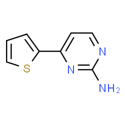 ChemSpider 2D Image | 4-thien-2-ylpyrimidin-2-amine | C8H7N3S