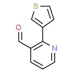ChemSpider 2D Image | 2-(3-Thienyl)nicotinaldehyde | C10H7NOS