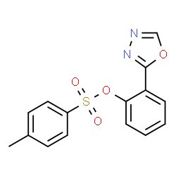 ChemSpider 2D Image | 2-(1,3,4-Oxadiazol-2-yl)phenyl 4-methylbenzenesulfonate | C15H12N2O4S